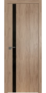 Межкомнатная дверь Profildoors 6ZN Салинас светлый Черный лак