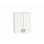 Прямая кухня Лофт-01 Snow Veralinga - Шкаф верхний с 2-мя дверцами Лофт В 600 Snow Veralinga-Белый