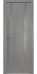 Межкомнатная дверь Profildoors 9ZN Грувд серый Серебряный лак