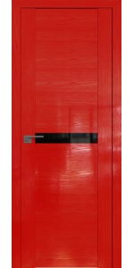 Межкомнатная дверь Profildoors 2.01STP Pine Red glossy Стекло Черный лак