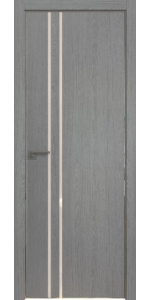 Межкомнатная дверь Profildoors 35ZN Грувд серый Перламутровый лак