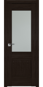 Межкомнатная дверь Profildoors 2XN Дарк браун Стекло матовое