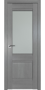 Межкомнатная дверь Profildoors 2XN Грувд серый Стекло матовое