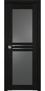 Межкомнатная дверь Profildoors 2.56XN Дарк браун Стекло Графит