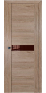 Межкомнатная дверь Profildoors 2.05XN Салинас светлый Стекло Коричневый лак