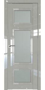 Межкомнатная дверь Profildoors 2.105L Галька люкс Стекло матовое