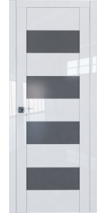 Межкомнатная дверь Profildoors 46L Белый люкс Стекло Графит