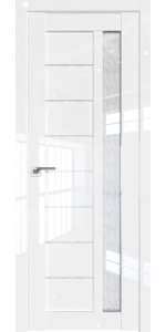 Межкомнатная дверь Profildoors 37L Белый люкс Стекло Дождь белый