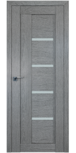 Межкомнатная дверь Profildoors 2.08XN Грувд серый Стекло матовое