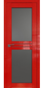 Межкомнатная дверь Profildoors 2.56STP Pine Red glossy Стекло графит