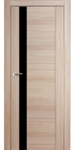 Межкомнатная дверь Profildoors 62X Капуччино Мелинга Стекло Черный лак