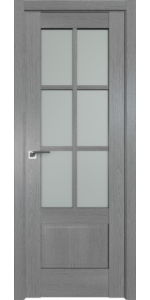 Межкомнатная дверь Profildoors 103XN Грувд серый Стекло матовое