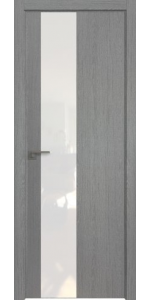 Межкомнатная дверь Profildoors 5ZN Грувд серый Белый лак