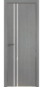 Межкомнатная дверь Profildoors 35ZN Грувд серый Белый лак