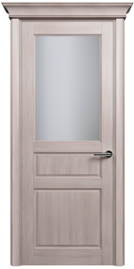 Межкомнатная дверь STATUS CLASSIC 532 ЯСЕНЬ стекло Сатинато белое