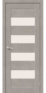 Межкомнатная дверь BRAVO Браво-23 Gris Beton / Magic Fog Хард Флекс
