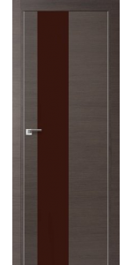 Межкомнатная дверь Profildoors 5Z Грей Кроскут Коричневый лак