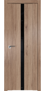 Межкомнатная дверь Profildoors 2.04XN Салинас светлый Стекло Lacobel Черный лак