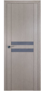 Межкомнатная дверь Profildoors 2.03XN Стоун Стекло Серебряный лак