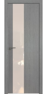 Межкомнатная дверь Profildoors 5ZN Грувд серый Перламутровый лак