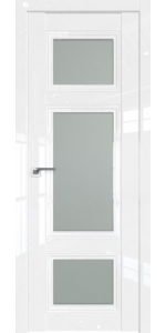 Межкомнатная дверь Profildoors 2.105L Белый люкс Стекло матовое