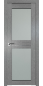Межкомнатная дверь Profildoors 2.56XN Грувд серый Стекло матовое