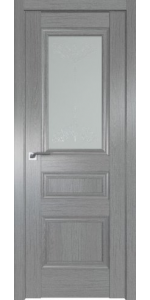 Межкомнатная дверь Profildoors 2.39XN Грувд серый Стекло матовое