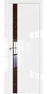 Межкомнатная дверь Profildoors 62L Белый люкс Lacobel коричневый Лак