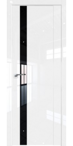 Межкомнатная дверь Profildoors 62L Белый люкс lacobel черный лак
