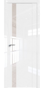 Межкомнатная дверь Profildoors 62L Белый люкс Lacobel Перламутровый лак