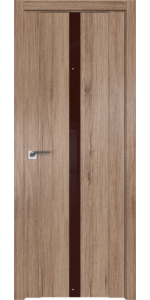 Межкомнатная дверь Profildoors 2.04XN Салинас светлый Стекло Lacobel Коричневый лак