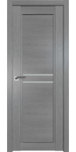 Межкомнатная дверь Profildoors 2.75XN Грувд серый Стекло матовое