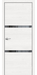 Межкомнатная дверь Браво-2.55 White Skyline / Mirox Grey