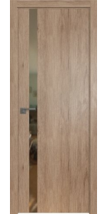 Межкомнатная дверь Profildoors 6ZN Салинас светлый Зеркало