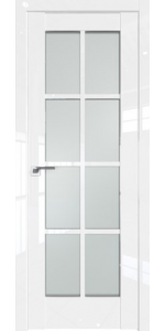 Межкомнатная дверь Profildoors 101L Белый люкс Стекло матовое