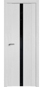 Межкомнатная дверь Profildoors 2.04XN Монблан Стекло Lacobel Черный лак