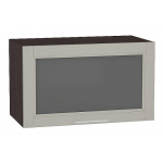 Прямая кухня Сканди-02 Grey Softwood/ Венге - Шкаф верхний горизонтальный остекленный «Сканди» Ш600 (Венге/Grey Softwood)